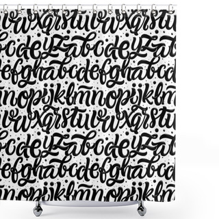 Personality  Alphabet Seamless Pattern. Shower Curtains