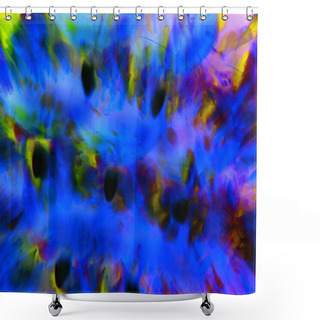 Personality  Colorful Abstract Backdrop With High Contrasted Lights Shower Curtains