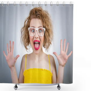Personality  Expressive Woman Shower Curtains