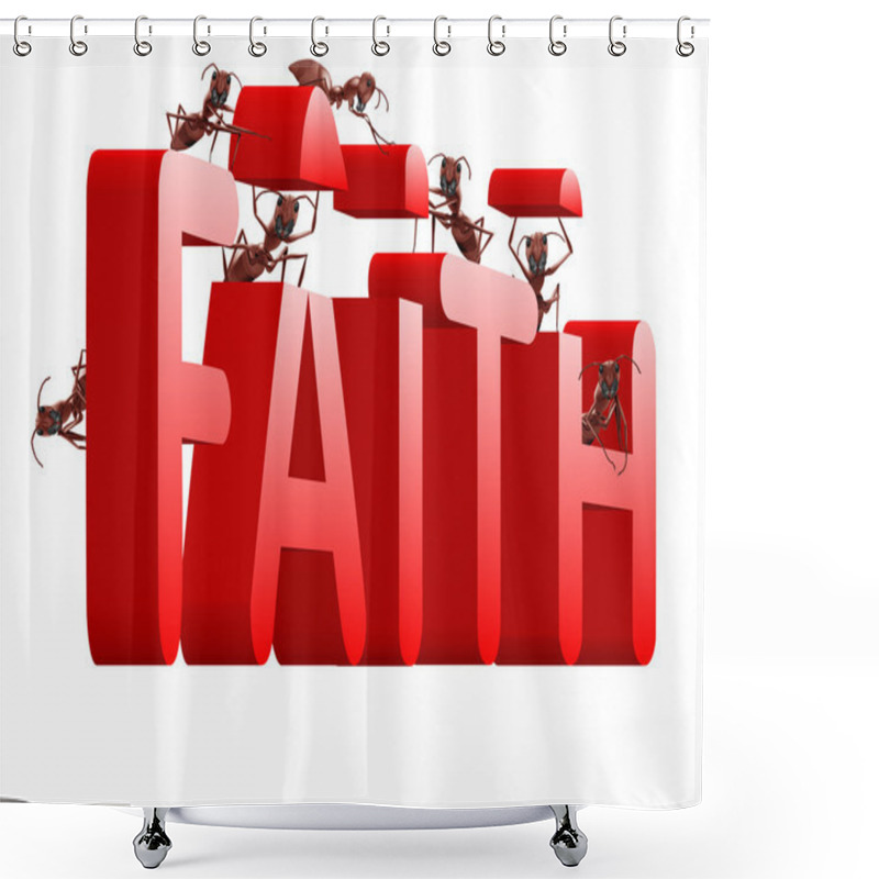 Personality  Faith Building Shower Curtains