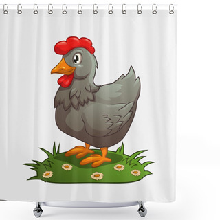 Personality  Chicken Shower Curtains