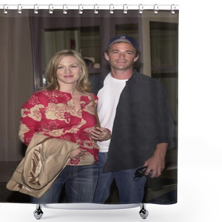 Personality  Jennie Garth And Luke Perry Shower Curtains