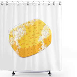 Personality  Sponge Shower Curtains
