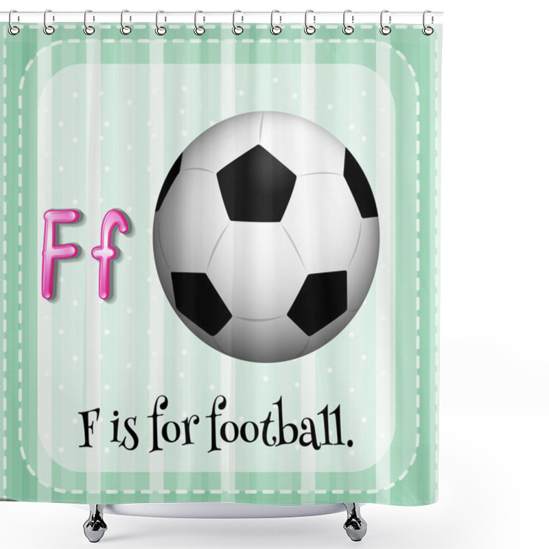 Personality  Letter F Shower Curtains