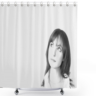 Personality  Woman Reflecting Shower Curtains