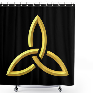 Personality  Triquetra - Sign Shower Curtains