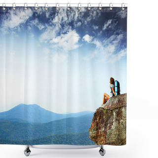Personality  Backpacker Shower Curtains