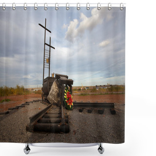 Personality  The Monument To Victims Of Stalin Shower Curtains