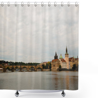 Personality  River Shower Curtains