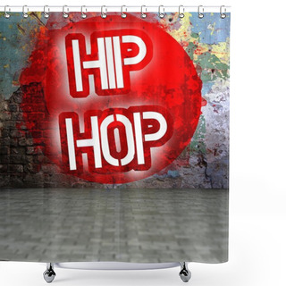 Personality  Graffiti Wall With Hip Hop, Urban Art Shower Curtains
