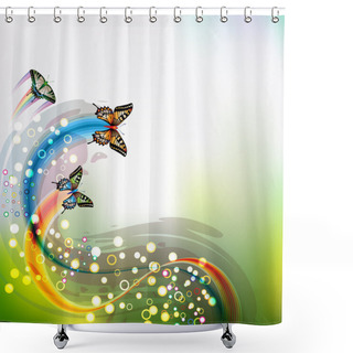 Personality  Springtime Background Shower Curtains