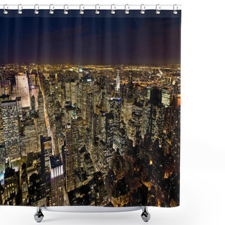 Personality  View Of Manhattan, New York City, USA Shower Curtains