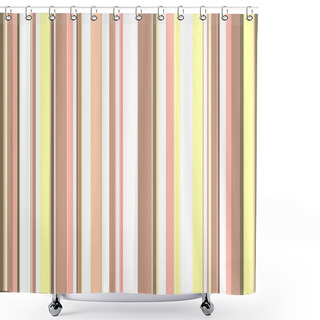Personality  Retro Striped Background Shower Curtains