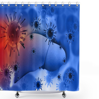 Personality  Liver Infection With Hepatitis Viruses Shower Curtains
