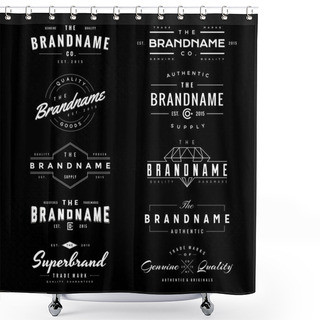 Personality  VINTAGE LOGO & INSIGNIA 1 Shower Curtains