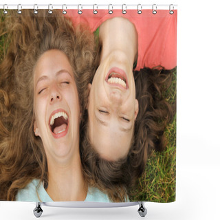 Personality  Happy Teens Shower Curtains