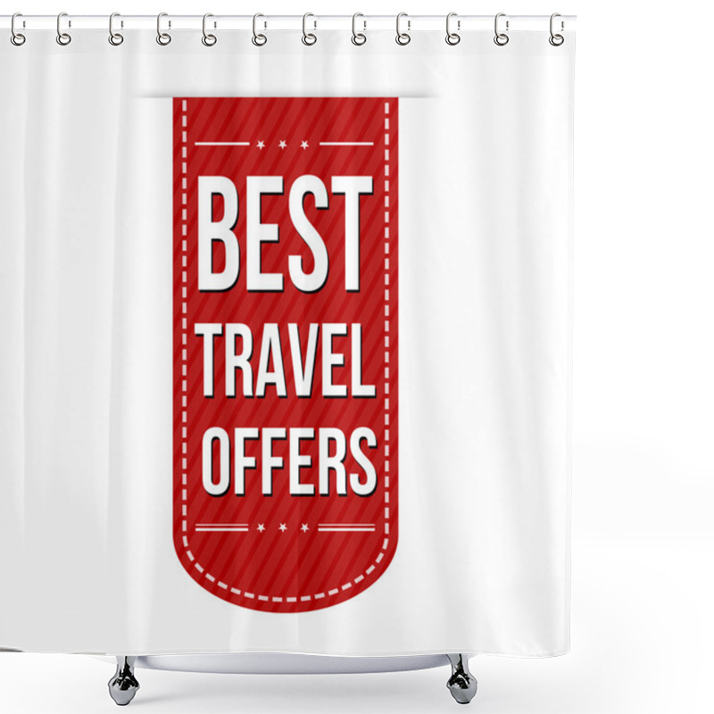 Personality  Best Travel Offers Banner Design Shower Curtains