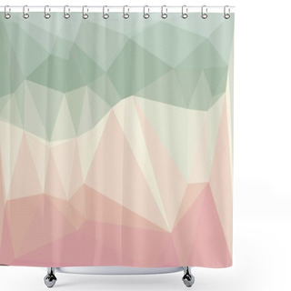 Personality  Minimal Multicolored Polygonal Background Shower Curtains