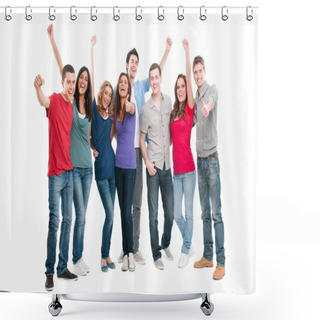 Personality  Successful Smiling People Shower Curtains