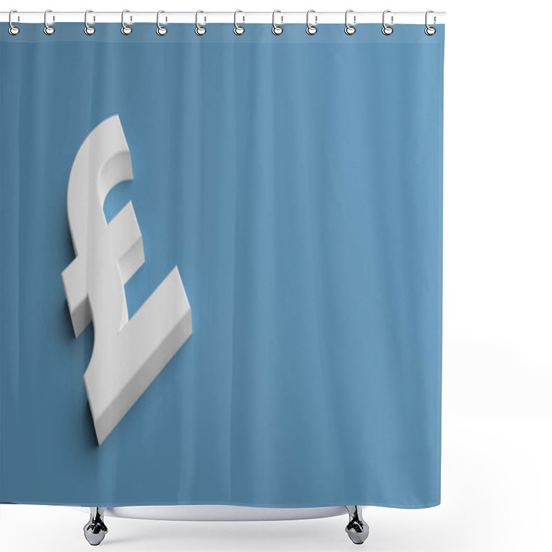 Personality  Pound Business Symbol - Illustration Shower Curtains