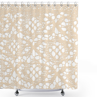 Personality  Knitted Openwork Texture Shower Curtains