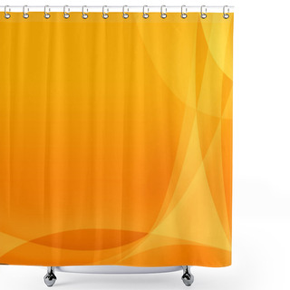 Personality  Orange Abstract Shower Curtains