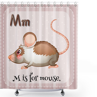 Personality  Letter M Shower Curtains