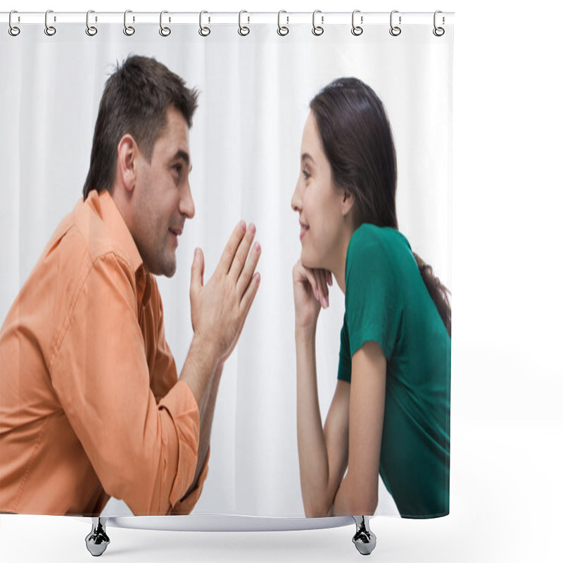 Personality  Conversation Shower Curtains