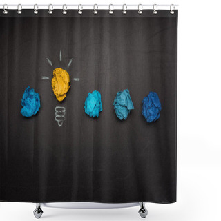 Personality  Light Bulb Symbol Shower Curtains