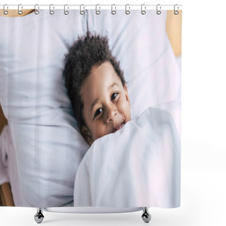 Personality  Happy African American Boy Shower Curtains