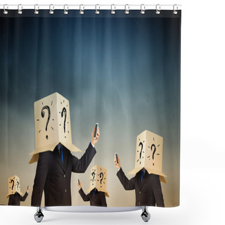 Personality  Anonymous Call Shower Curtains