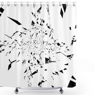 Personality  Logo Template With Frame Shower Curtains