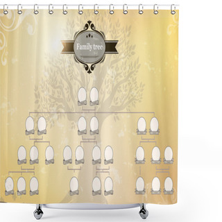 Personality  Genealogical Tree Of Your Family. Shower Curtains