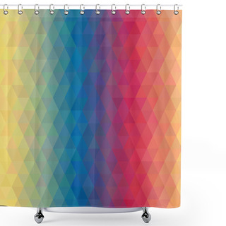 Personality  Abstract Vector Polygonal Background For Your Design Shower Curtains