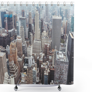 Personality  Aerial View Of Architecture On New York City, Usa Shower Curtains