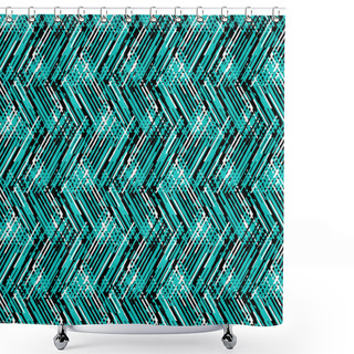 Personality  Abstract Vector Striped Background Shower Curtains