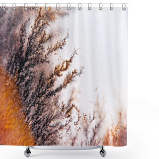 Personality  Dendrite Crystals Macro Shower Curtains