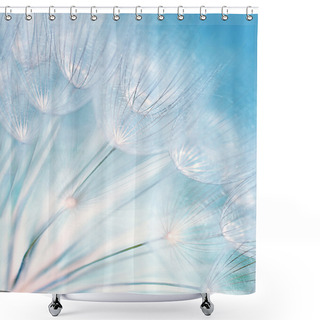 Personality  Abstract Dandelion Flower Background Shower Curtains