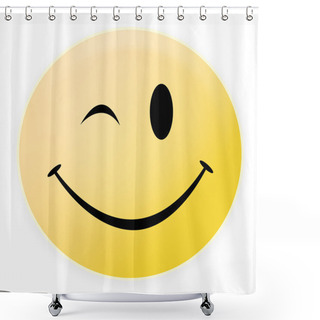 Personality  Smiley Shower Curtains