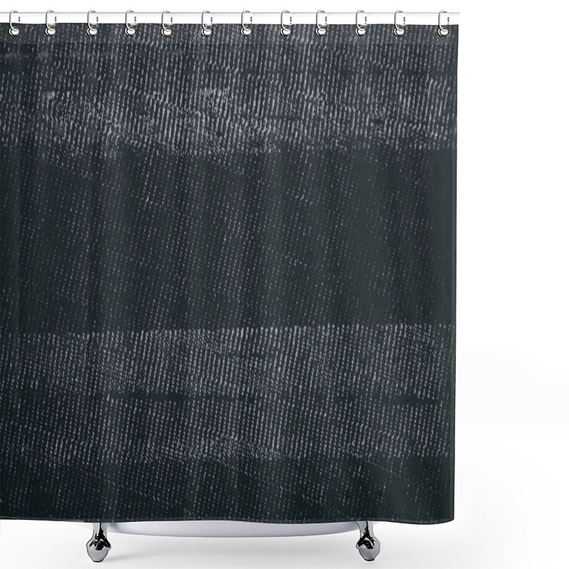 Personality  top view of black grinded metal surface for background shower curtains