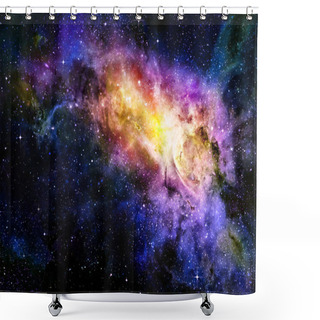 Personality  Starry Deep Outer Space Nebual And Galaxy Shower Curtains