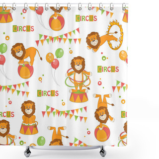 Personality  Baby Seamless Pattern Shower Curtains
