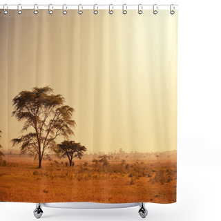 Personality  African Landscapes Shower Curtains