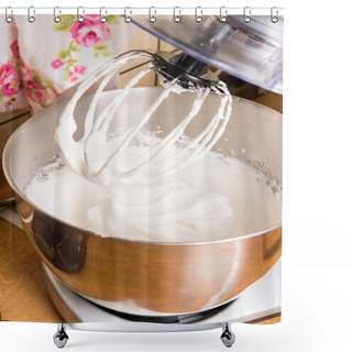 Personality  Meringue In Food Processor Shower Curtains