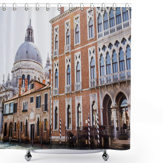 Personality  Santa Maria Della Salute Church And Ancient Building In Venice, Italy  Shower Curtains