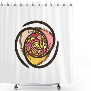 Personality  Abstract Ethnic Ornament Shower Curtains
