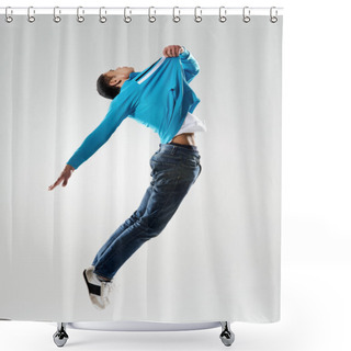 Personality  Classic Dance Jump Shower Curtains