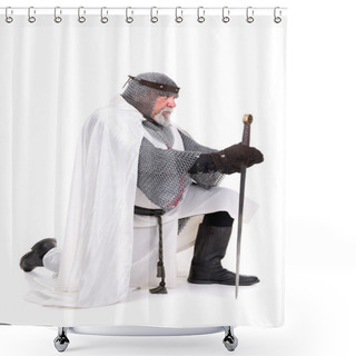 Personality  Knight Templar Shower Curtains