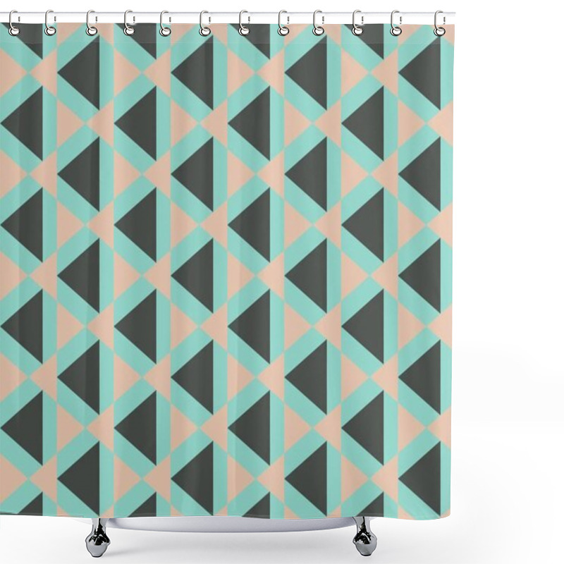 Personality  Seamless abstract background with geometric elements shower curtains