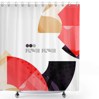 Personality  Abstract Geometric Shapes Background Shower Curtains